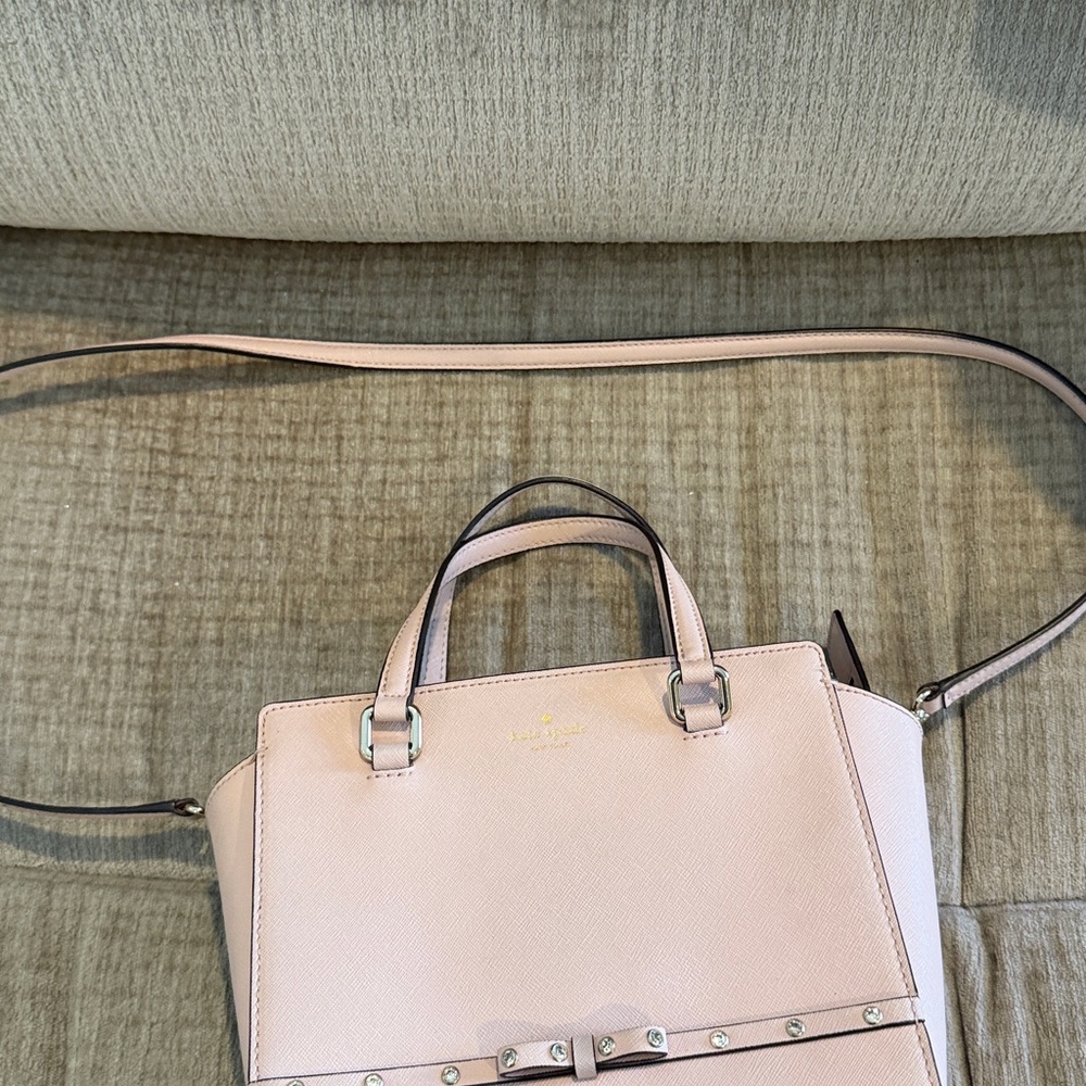 Kate Spade Blush Laurel Way Jewelef small Hardlee satchel in blush pink  9 by 9 - Picture 13 of 13